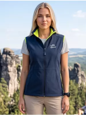 Női softshell mellény ALTISPORT ALW056516 SÖTÉTKÉK