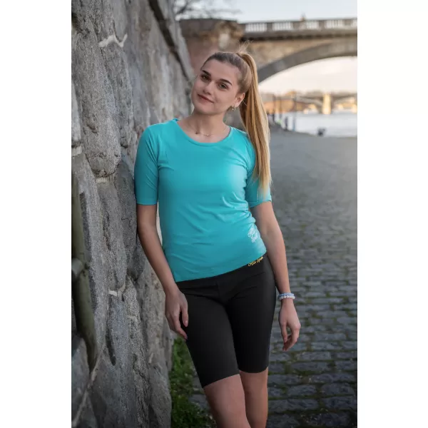  Elasztikus női rövidnadrág ALTISPORT GARKA LPAT530 FEKETE 