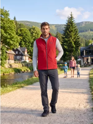 Férfi softshell mellény ALTISPORT ALM006517 PIROS