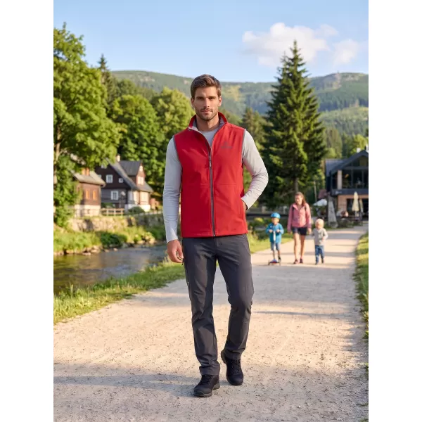  Férfi softshell mellény ALTISPORT ALM006517 PIROS 