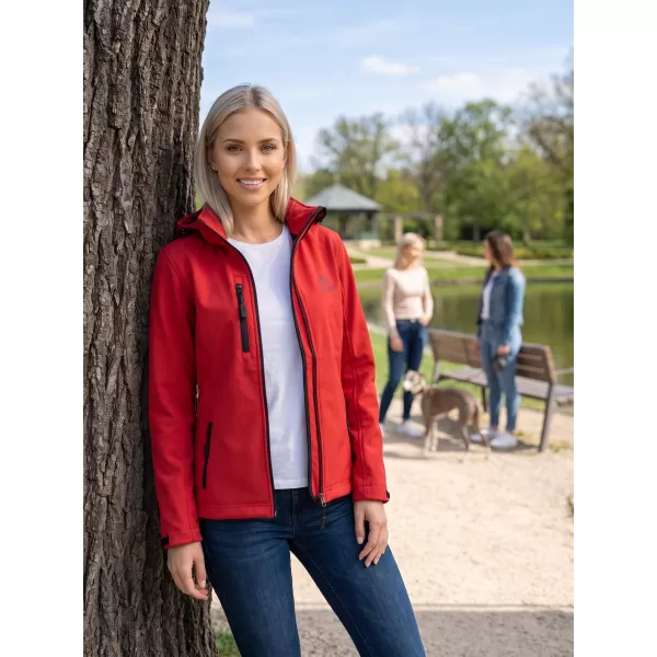  Női softshell kabát ALTISPORT ALW056521 PIROS 