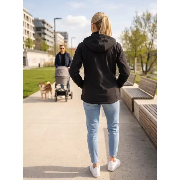  Női softshell kabát ALTISPORT ALW056521 FEKETE 