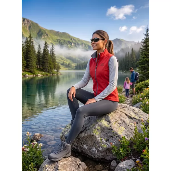  Női softshell mellény ALTISPORT ALW056516 PIROS 