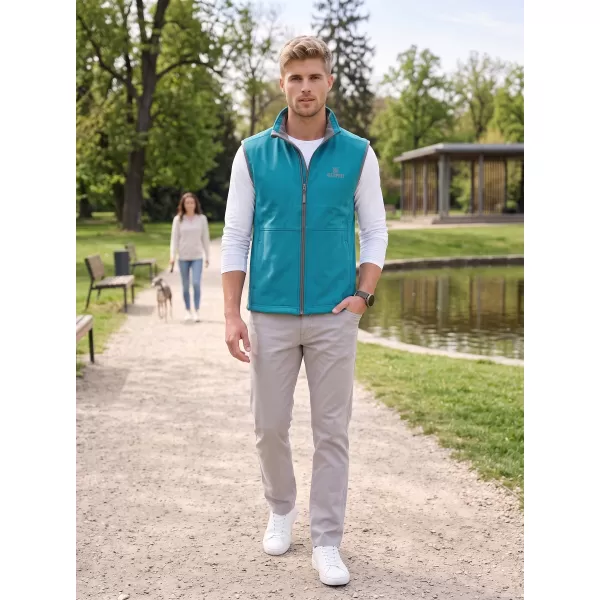  Férfi softshell mellény ALTISPORT ALM006517 SÖTÉT TÜRKIZ 