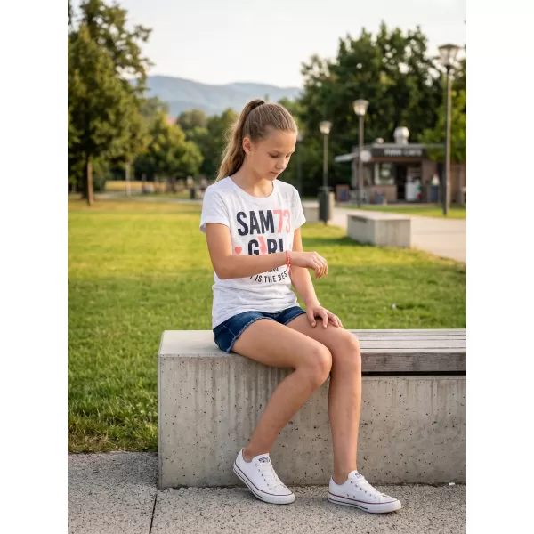  Rövid ujjú lány póló SAM 73 KYLIE GT 549 FEHÉR 