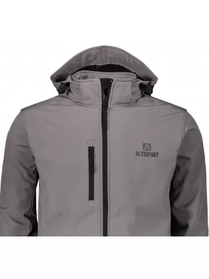 Férfi softshell kabát ALTISPORT ALM006522 ACÉLSZÜRKE