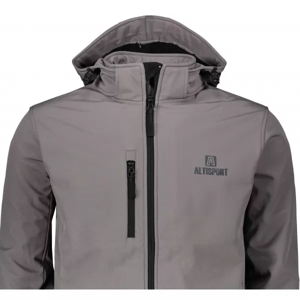  Férfi softshell kabát ALTISPORT ALM006522 ACÉLSZÜRKE 