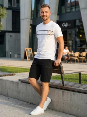 Férfi rövidnadrág ALTISPORT ELOF MPAT527 FEKETE