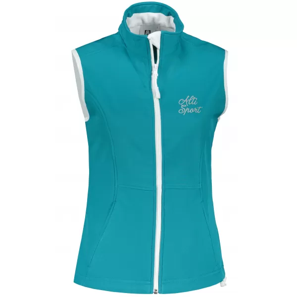  Női softshell mellény ALTISPORT ALW056516 SÖTÉT TÜRKIZ 
