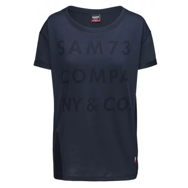  Rövid ujjú női póló SAM 73 NINA WT 818 SÖTÉTKÉK 