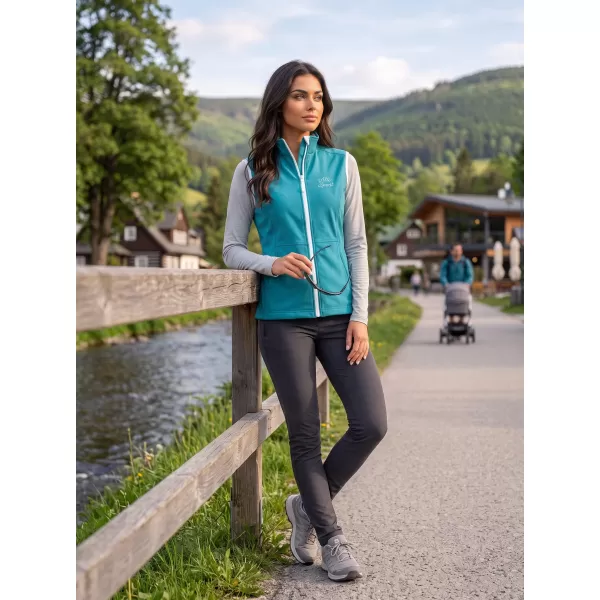  Női softshell mellény ALTISPORT ALW056516 SÖTÉT TÜRKIZ 