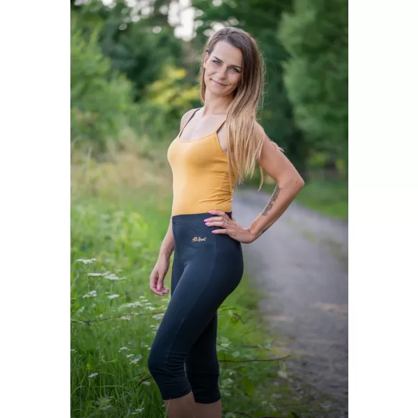  3/4-es női leggings ALTISPORT DAYIA LPAT529 FEKETE 