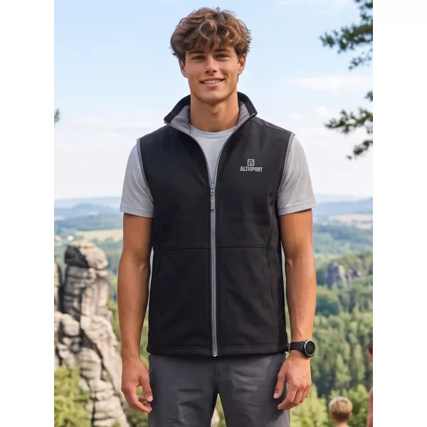  Férfi softshell mellény ALTISPORT ALM006517 FEKETE 