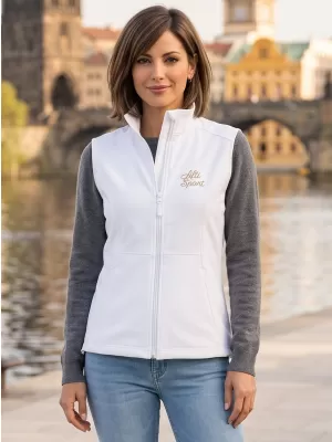 Női softshell mellény ALTISPORT ALW056516 FEHÉR