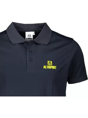 Férfi funkcionális póló gallérral ALTISPORT ALM006217 SÖTÉTKÉK