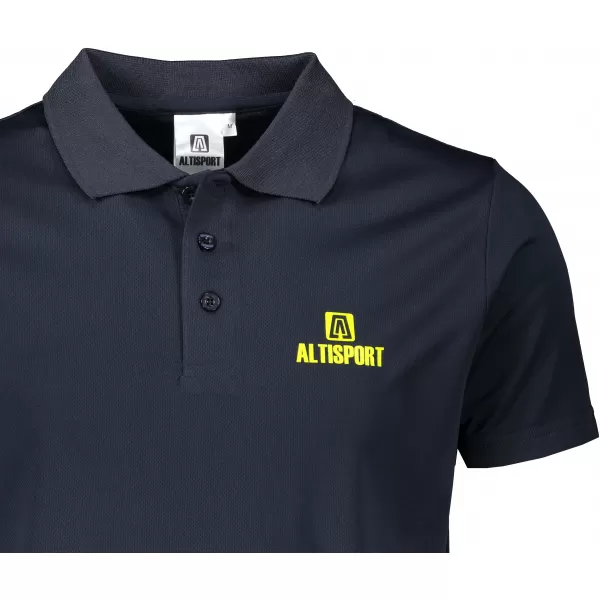  Férfi funkcionális póló gallérral ALTISPORT ALM006217 SÖTÉTKÉK 