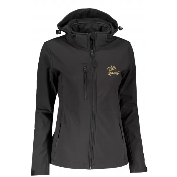  Női softshell kabát ALTISPORT ALW056521 FEKETE 
