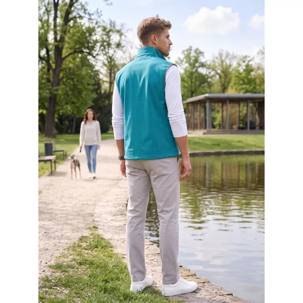  Férfi softshell mellény ALTISPORT ALM006517 SÖTÉT TÜRKIZ 