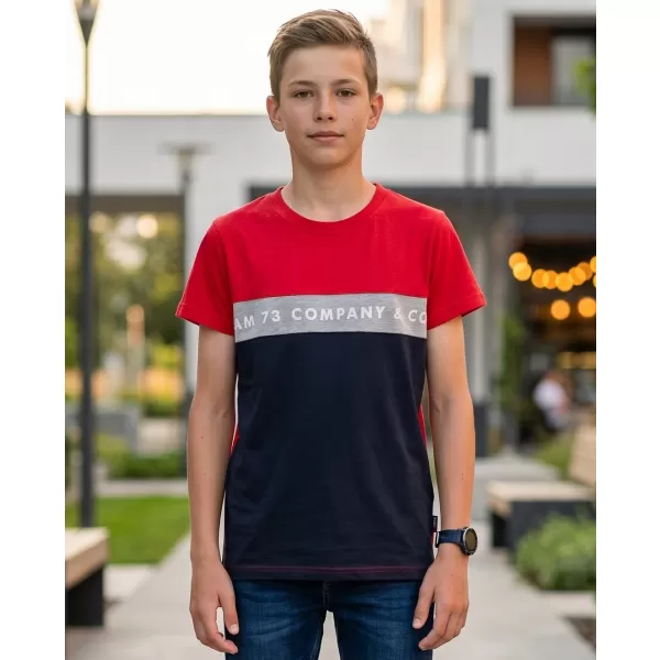  Fiú T -póló rövid ujjú SAM 73 TYLER BT 548 PIROS 