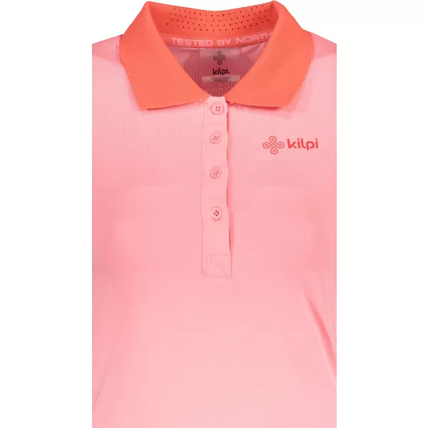  Funkcionális női póló KILPI COLLAR-W PL0113KI VILÁGOS RÓZSASZÍN 