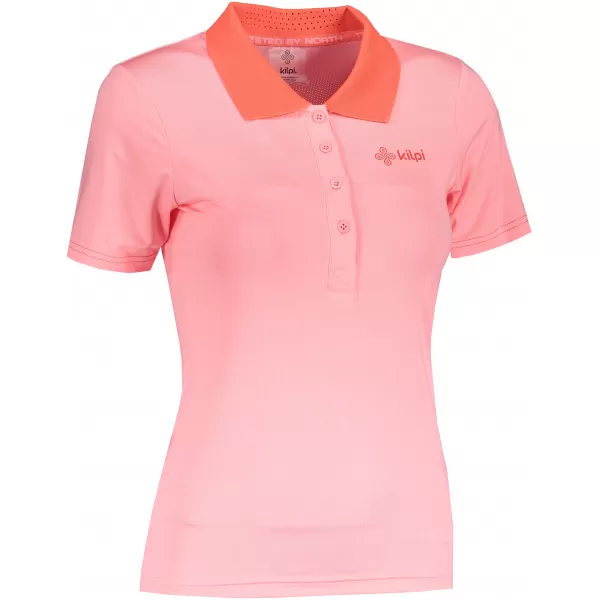  Funkcionális női póló KILPI COLLAR-W PL0113KI VILÁGOS RÓZSASZÍN 