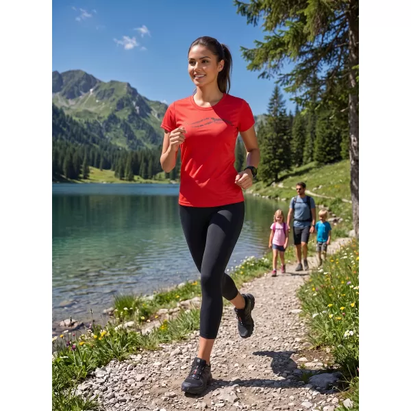  Dámské funkční triko ALTISPORT CARRYOVER ALW001140 ČERVENÁ 