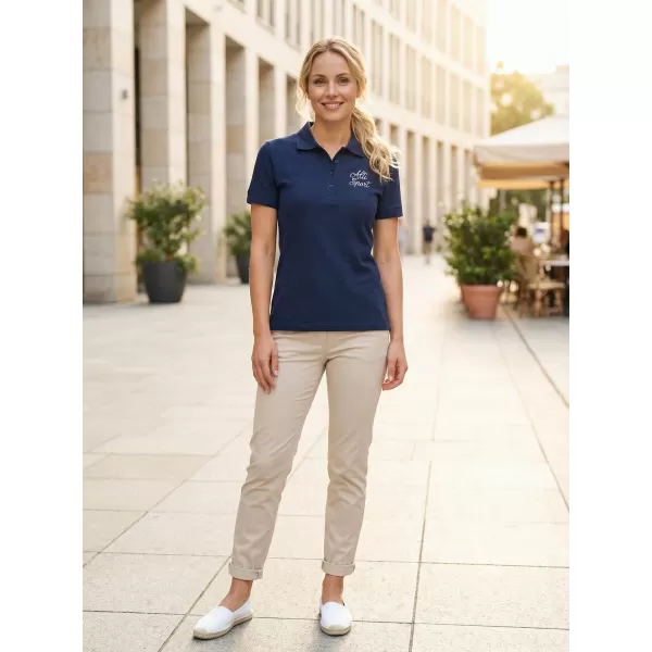  Női póló gallérral ALTISPORT ALW056210 ÉJKÉK 