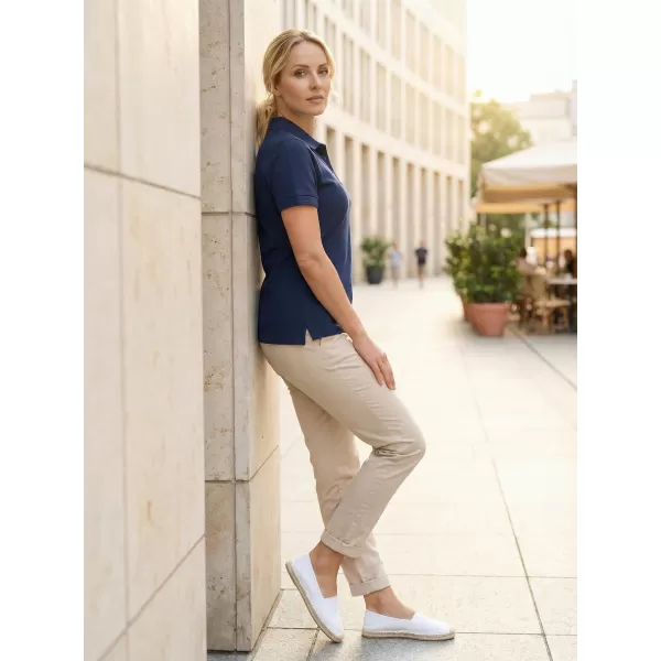  Női póló gallérral ALTISPORT ALW056210 ÉJKÉK 