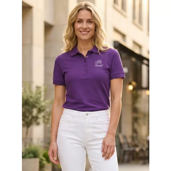  Női póló gallérral ALTISPORT ALW056210 LILA 