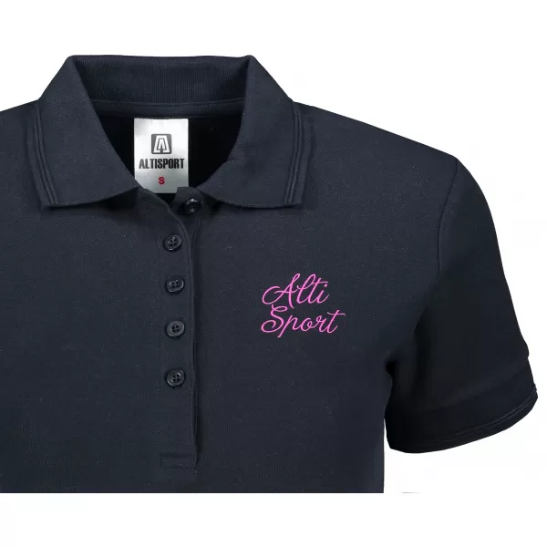  Női póló gallérral ALTISPORT ALW056210 SÖTÉTKÉK 