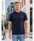 Prémium férfi póló gallérral ALTISPORT ALM002203 SÖTÉTKÉK