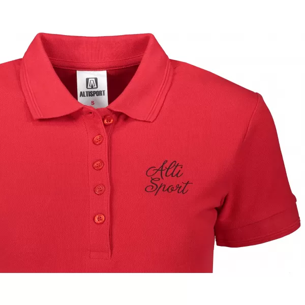  Női póló gallérral ALTISPORT ALW056210 PIROS 