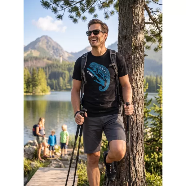  Pánské triko ALTISPORT CARRYOVER ALM017129 ČERNOMODRÁ 