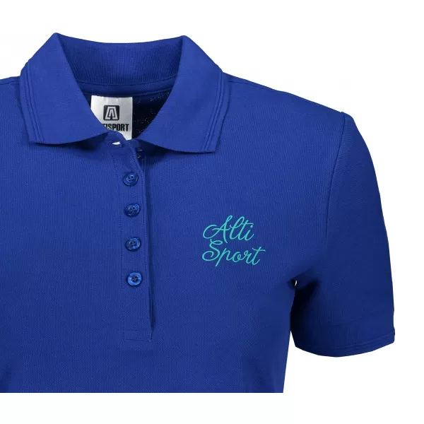  Női póló gallérral ALTISPORT ALW056210 KIRÁLYKÉK 