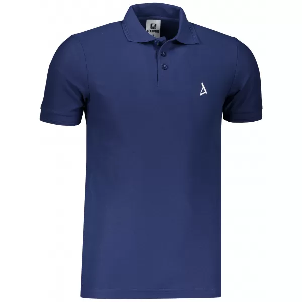  Prémium férfi póló gallérral ALTISPORT ALM002203 ÉJKÉK 