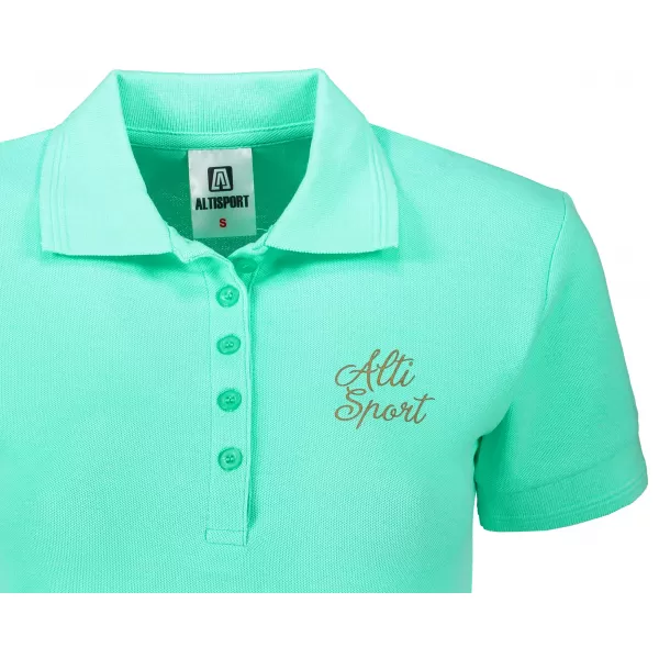  Női póló gallérral ALTISPORT ALW056210 MENTA 