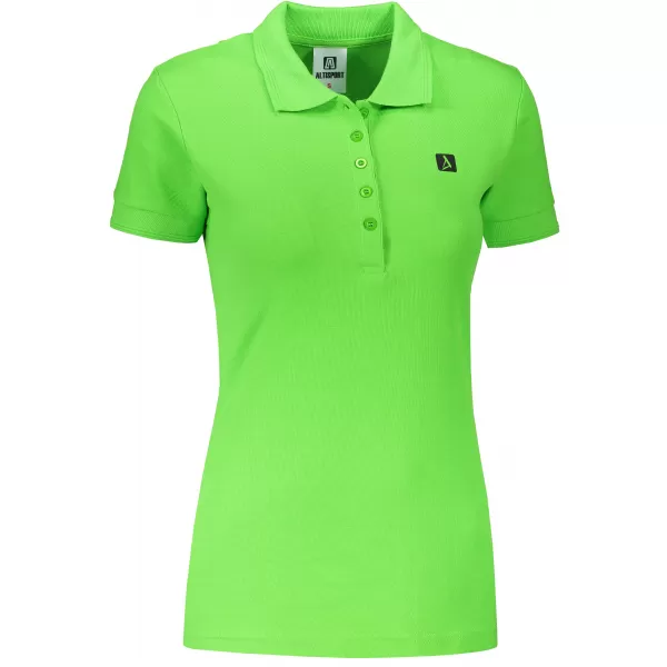  Dámské triko s límečkem ALTISPORT CARRYOVER ALW065210 APPLE GREEN 