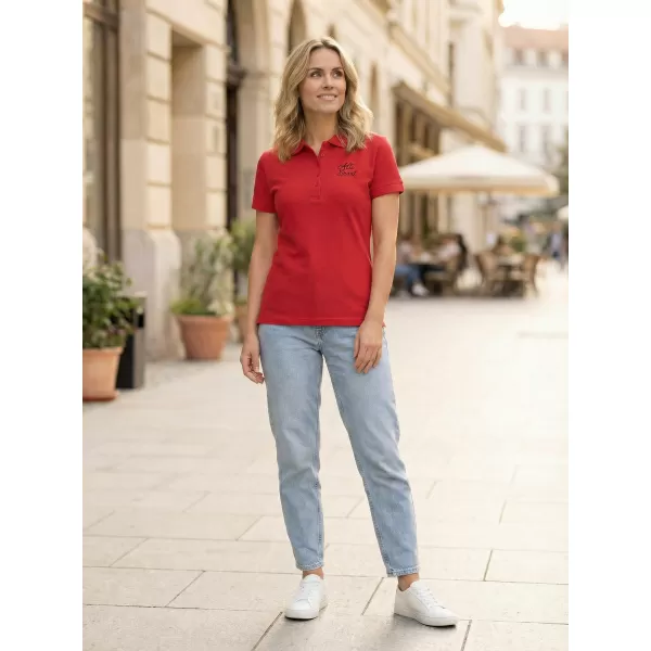  Női póló gallérral ALTISPORT ALW056210 PIROS 