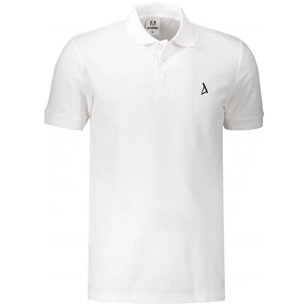  Prémium férfi póló gallérral ALTISPORT ALM002203 FEHÉR 
