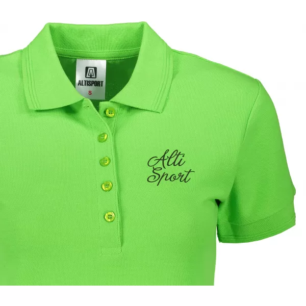  Női póló gallérral ALTISPORT ALW056210 ALMA ZÖLD 
