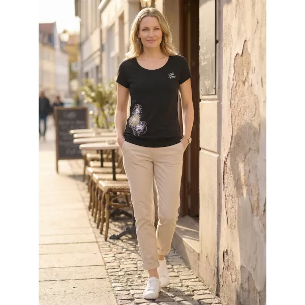  Női póló ALTISPORT ALW106120 FEKETE ÉS ARANY 