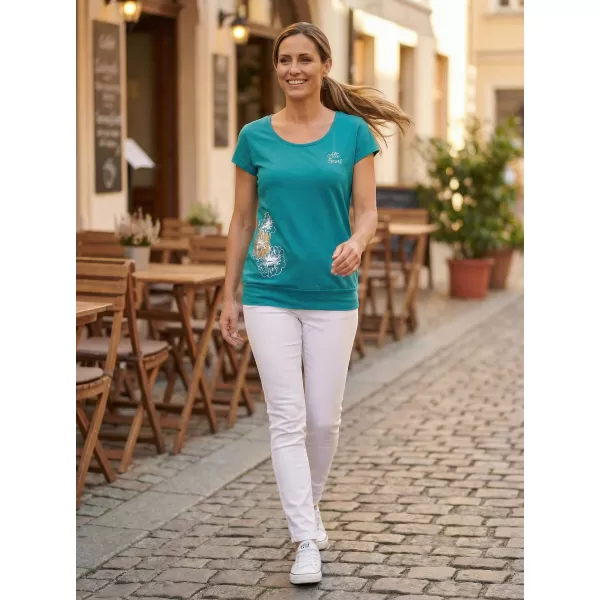  Női póló ALTISPORT ALW106120 SÖTÉT TÜRKIZ 
