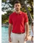Prémium férfi póló gallérral ALTISPORT ALM002203 PIROS