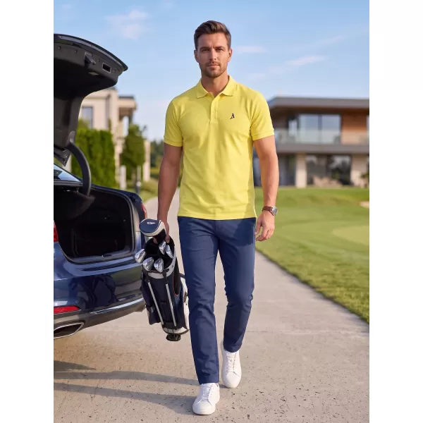  Prémium férfi póló gallérral ALTISPORT ALM002203 CITROM 