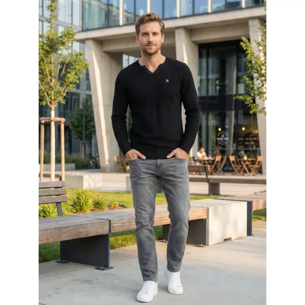  Férfi pulóver ALTISPORT SWEK MPLU108 FEKETE 