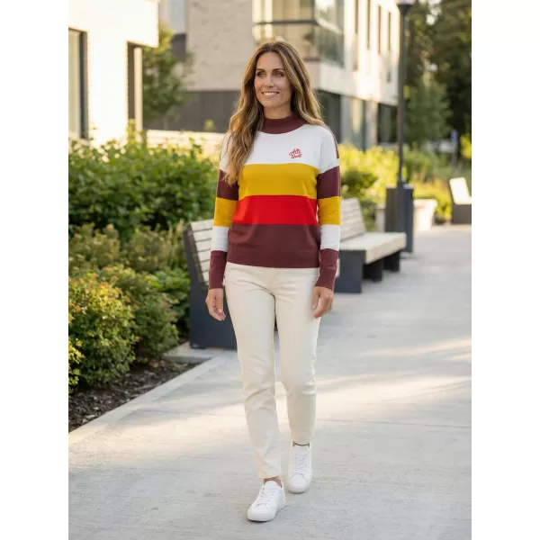  Női pulóver ALTISPORT FRAMA LPLU102 FEHÉR CSÍKOK 