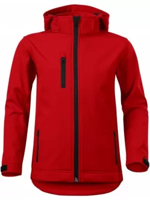 Gyermek softshell kabát MALFINI PERFORMANCE 535 PIROS
