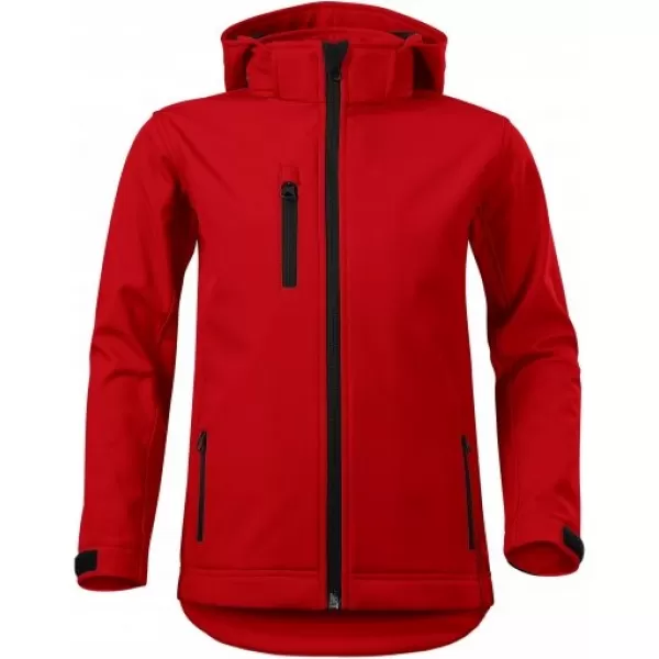  Gyermek softshell kabát MALFINI PERFORMANCE 535 PIROS 