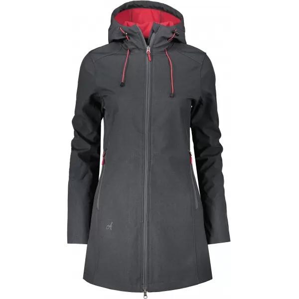  Női softshell kabát ALTISPORT DERAURA LCTU166 SÖTÉTSZÜRKE 