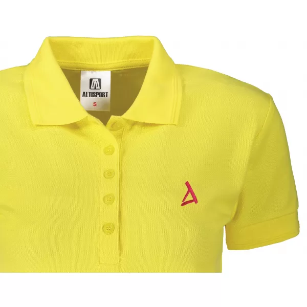  Prémium női póló gallérral ALTISPORT ALW002210 CITROM 